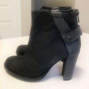 Surface to Air Black Leather & Suede Ankle Boots